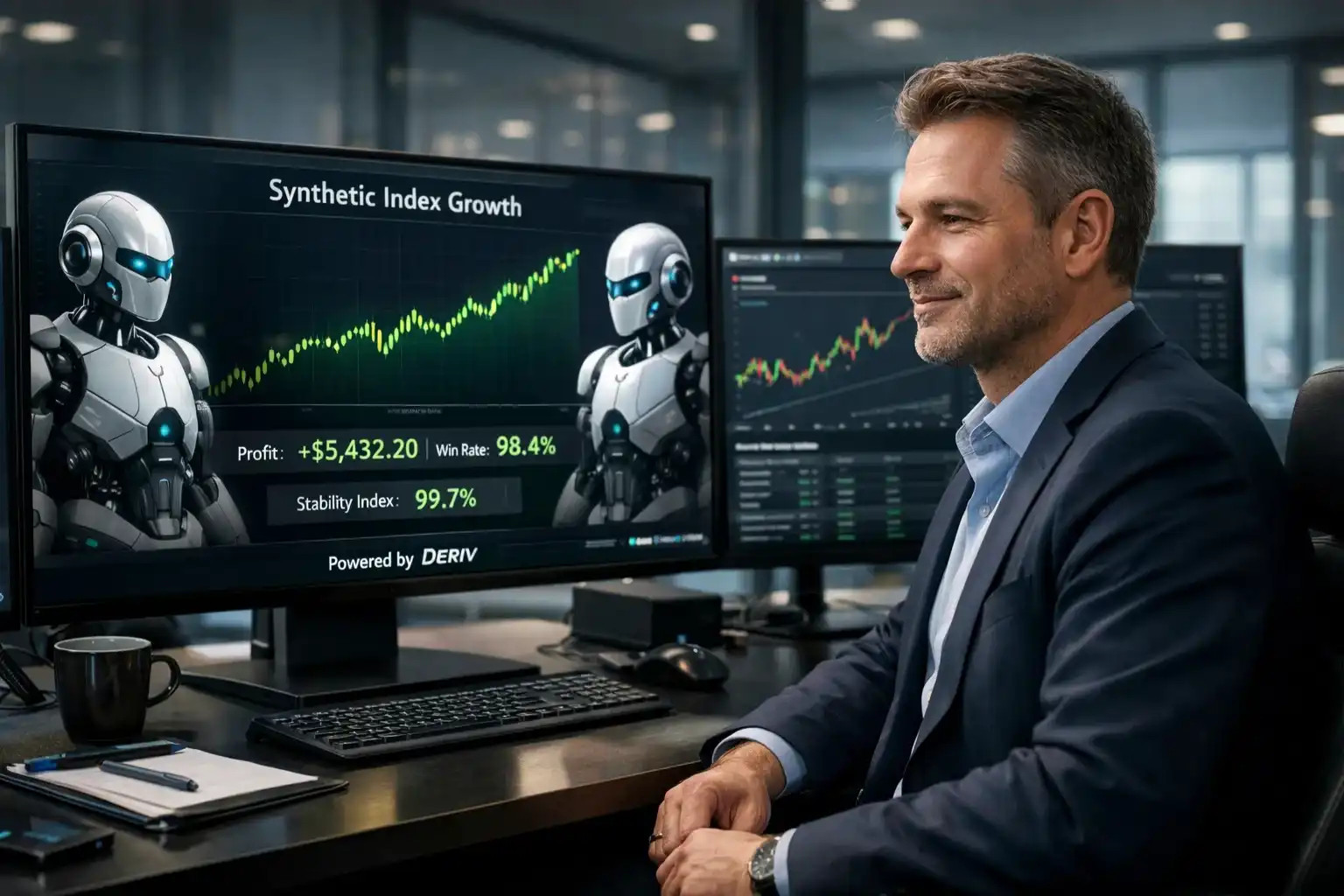 Plataforma de trading automatizado Lucro Trader para Deriv